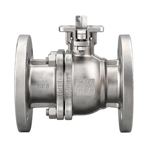 Válvula de Bola Jingjun de 2 Pulgadas, 150 Psi, con Brida, de Acero Inoxidable, para Control de Agua Industrial - Product Image 1