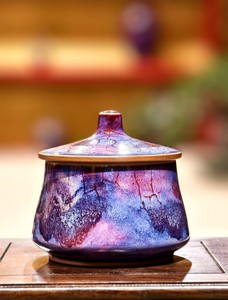 Pot <span class=keywords><strong>en</strong></span> céramique artisanal exquis <span class=keywords><strong>en</strong></span> porcelaine Jun, écologique, compatible lave-vaisselle, multi-usages, glaçure bleu montagne, pour thé et <span class=keywords><strong>café</strong></span> - Product Image 3