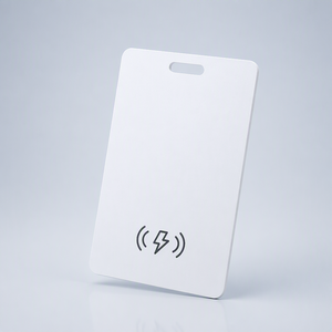 <span class=keywords><strong>Apple</strong></span> Find My Card Tracker Ultra Sottile Bluetooth Low Energy Ricarica Wireless Qi 155mAh per Portafoglio Borsa Bagaglio, Bianco - Product Image 5