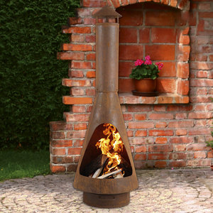 Brasero de jardin en acier <span class=keywords><strong>Corten</strong></span> de qualité supérieure, design cheminée durable - Product Image 1