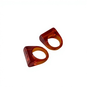 Decorative <b>Resin</b> Napkin <b>Rings</b> for Dining Room Table Wedding Ceremony Birthday Celebration Restaurant Hotel Table Setting - Product Image 1