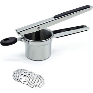 Prensa de Papas 3 en 1, Exprimidor de Frutas y Limones con Asas de Silicona - Product Image 1