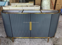 Meuble de salle à manger très vendu, buffet moderne avec plateau en marbre, console d'entrée, décoration de salon de luxe, ensemble de meubles de salle à manger