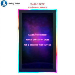 จอสัมผัสขนาด27นิ้ว LED แบบ capacitive จอสัมผัสพร้อมอินเตอร์เฟซ USB แบบอนุกรม DVI สำหรับสวนสนุกรูเล็ต - Product Image 1