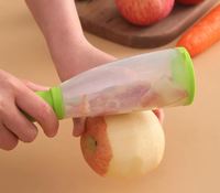 Dunschiller Met Bakje Aardappelwortel Appelversnipperaars Keukenfruitschiller Roestvrijstalen Snijmachine Schilmesnadgets