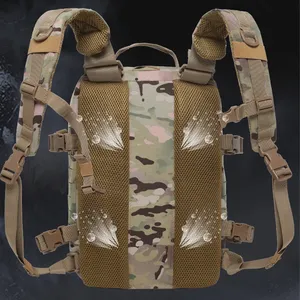 Sac à dos tactique pour <span class=keywords><strong>casque</strong></span>, sac à dos multifonction MOLLE avec porte-<span class=keywords><strong>casque</strong></span> amovible, sac à dos EDC résistant à l'eau pour activités de plein air - Product Image 3