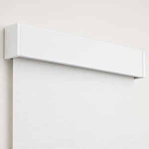 Stores enrouleurs sans fil semi-occultants en tissu blanc écologique pour chambre <span class=keywords><strong>à</strong></span> coucher, sur mesure, avec <span class=keywords><strong>cassette</strong></span> - Product Image 4