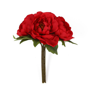 ช่อดอกโบตั๋นประดิษฐ์ สีขาว แดง แชมเปญ ส้ม ม่วง พีช คุณภาพสูง เหมาะสำหรับตกแต่งงานแต่งงานและบ้าน - Product Image 5