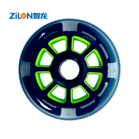 Roue de patin à roulettes en PU 100x24mm 85A, lumineuse, haute élasticité, résistante à l'usure, roues clignotantes, couleur et logo personnalisés