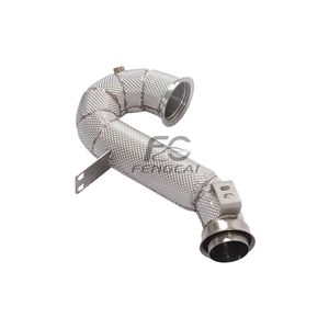 Collecteur d'<span class=keywords><strong>échappement</strong></span> direct en acier inoxydable pour Mercedes-Benz W206 C300, tuyaux d'<span class=keywords><strong>échappement</strong></span> à haut débit, convertisseur catalytique avec bouclier thermique - Product Image 6