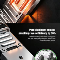 Máquina de Fusión por Enchufe Eléctrica de 800W con Calentamiento Rápido, Moldes Antiadherentes para Tuberías PPR de 20-63mm y Control Digital de Temperatura