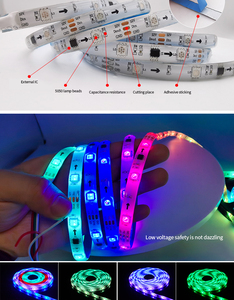 2025 Trending WS2812B 12V RGB 5050 tira de luces LED 5M-20M BT Control lámpara Flexible inteligente <span class=keywords><strong>cinta</strong></span> de diodo para decoración de festivales en casa - Product Image 3