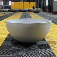 Tête de réservoir hémisphérique en acier inoxydable conforme à la norme ASTM, bord biseauté, surface patinée pour la fabrication de récipients sous pression JoTon JT-HHA