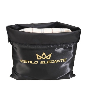 High Grade <b>Satin</b> <b>Shoe</b> Handbag Underwear Dust Drawstring Pouch Custom logo Printed <b>Satin</b> Drawstring Packing Bag - Product Image 3
