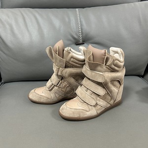 Sneakers da <span class=keywords><strong>Donna</strong></span> in Vera Pelle con Plateau, Stivaletti con Tacco Rialzato, Chiusura a Strappo e Fibbia, Traspiranti, <span class=keywords><strong>per</strong></span> Escursionismo - Product Image 6
