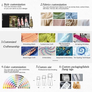 Vestido Camisero de Lino para Mujer, de Alta Calidad, Manga Corta, Largo Medio, Plisado, Cintura Elástica, Verano, Casual, Oficina - Product Image 5