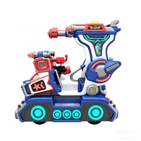 Topvoy TV-KR-012 Voiture tamponneuse commerciale pour enfants Battle God Qingtian en fibre de verre avec lumières RGB et radar anti-collision avant/arrière