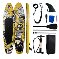 Planche de Stand Up Paddle Gonflable de Croisière et de Loisirs, Technologie Drop Stitch, Écologique, Portable, Stable, Confortable, pour Randonnée Fluviale, Fabricant