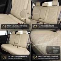 Pelindung Jok Mobil Universal Full Set Bahan Kulit untuk SUV Truk Tahan Lama Tahan Segala Cuaca Pengiriman Cepat Grosir