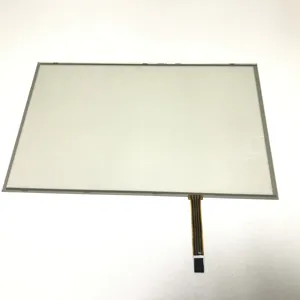 Painel touch screen de vidro transparente sensível, 12.1 polegadas, 5 fios resistentes