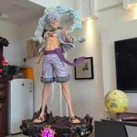 Estatua de Resina de Anime Personalizada a Escala 1/1, Figura de Nika Luffy Gear 5, Muñeco Modelo de Monkey D. Luffy, Estatua de Tamaño Real
