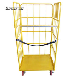 <span class=keywords><strong>Chariot</strong></span> industriel <span class=keywords><strong>pliable</strong></span> à conteneur de petit pain de logistique de grillage en acier en métal de 500 <span class=keywords><strong>kg</strong></span> - Product Image 1