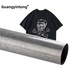 Guangyintong Ombre Htv Glitter con hierro Marvel vinilo de transferencia de calor vinilo barato para camisas