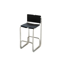 Tabourets de bar vintage Bauhaus en acier inoxydable, chaises de comptoir de cuisine, chaises modernes de designer pour bistrot, café, pub