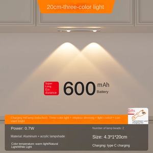 Inalámbrico 10Led 4Aaa Batería Led Seguridad Interior Sensor de movimiento Usb Gabinete Luz Noche Luz con sensor - Product Image 3