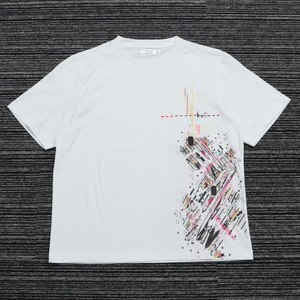 T-shirt Homme de Haute Qualité, Fabricant, Designer, Impression Graffiti Abstraite, T-shirt en Coton Blanc Surdimensionné Personnalisé pour Hommes - Product Image 1