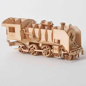Kit Fai-da-Te in Legno Puzzle Nave a Vela Biplano Locomotiva a Vapore Treno Giocattolo per Adulti e Bambini - Product Image 5