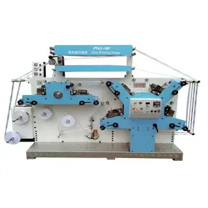HLSB-PT4/2 360 Graden Vier Kleur Doek Tag Label Flexo Printing Machine