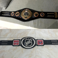 Ceinture de championnat de boxe en métal avec logo personnalisé de l'usine chinoise Ceinture de championnat de boxe Muay Thai Sports Award
