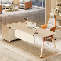 Meubles de bureau haut de gamme Liyu, élégante table de direction en bois, design moderne unique, convertible pour usage général