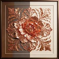 Feuilles de cuivre pur en gros 14x14cm, 1000 pièces par paquet pour la décoration intérieure et l'artisanat