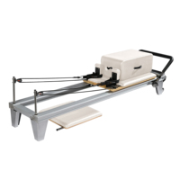 Prix de gros Lit de réformation de pilates en aluminium blanc pour machine de pilates commerciale en aluminium de studio Réformateur de pilates en aluminium