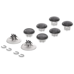 EXtremeRate Clear Black Swappable Edge <b>Sticks</b> Interchangeable Analog <b>Stick</b> Joystick Thumbsticks for Xbox Series X S Controller - Product Image 2