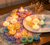 Anpassbare Mini-Gänseblümchen Duftkerzen Großpackung Mehrfarbige Blumenförmige Kerzen für Hochzeit Brautparty Aromatherapie