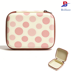 Estuche Rígido de Espuma EVA Personalizado, Estuche de Maquillaje de Viaje para <span class=keywords><strong>Mujer</strong></span>, Bolsa de Aseo de Viaje con Cierre de Cremallera, Organizador de Maquillaje de EVA - Product Image 2