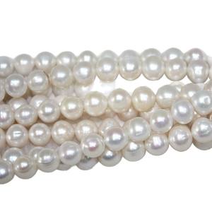 ไข่มุกจูจี้ 10-11 มม. ทรงเกือบกลม ไร้ตำหนิ ไข่มุกน้ำจืดกึ่งสำเร็จรูป สร้อยไข่มุก ไข่มุกขายส่ง - Product Image 5