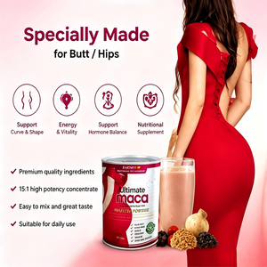 Poudre de racine de Maca OEM pour l'amélioration des hanches et des fesses - Extrait biologique d'Aguaje et de Fenugrec - Complément pour le remodelage des courbes féminines - 300g - Product Image 3