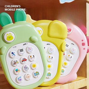 Bébé Simulation téléphone portable jouets de musique pour enfants éducation précoce histoire éducative Machine téléphone Rechargeable - Product Image 3