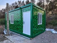 Maison conteneur préfabriquée modulaire de 20 pieds, emballée sur site, pour bureau, hébergement de travailleurs, camp, hôtel, design ferme