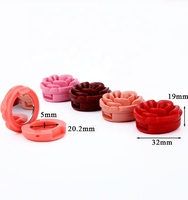 Mini Fleur En Forme Unique cas de Fard À Paupières En Stock Personnalisé Cas Cosmétique Rouge À Lèvres Cas