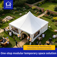 Tente Pagode Imperméable Robuste pour Fêtes et Événements en Plein Air avec Structure en Aluminium