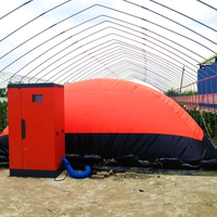 DENTIK Couverture de compost organique de haute qualité, membrane PTFE laminée pour paillis, tissu barrière contre l'humidité, imperméable 20000 mm, tissé PU