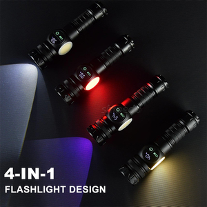 Мощный тактический светодиодный фонарь с USB-зарядкой, магнитным креплением, 1500 люмен, с зумом, для использования на улице, IP65 - Product Image 4