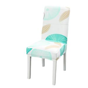 Housse de chaise universelle en polyester/coton imprimé moderne, lavable, élastique, demi-paquet, pour tabouret de salle à manger, chaises de maison - Product Image 5
