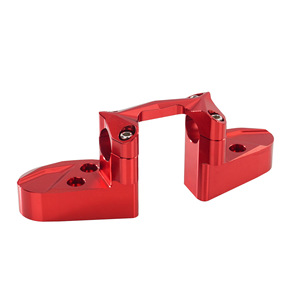 Factory Wholesale CNC Aluminum Handlebar Clamp For 28mm 22mm Handlebar Motorcycle Universal Top <b>Mount</b> Press <b>Block</b> - Product Image 3