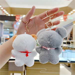 Dễ thương Fortune Cat chuột nhỏ sang trọng Mặt dây chuyền Claw búp bê Máy hành động hình móc chìa khóa vòng - Product Image 3